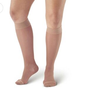 Ames Walker P200 size large beige Compression Socks 20-30 mmHg